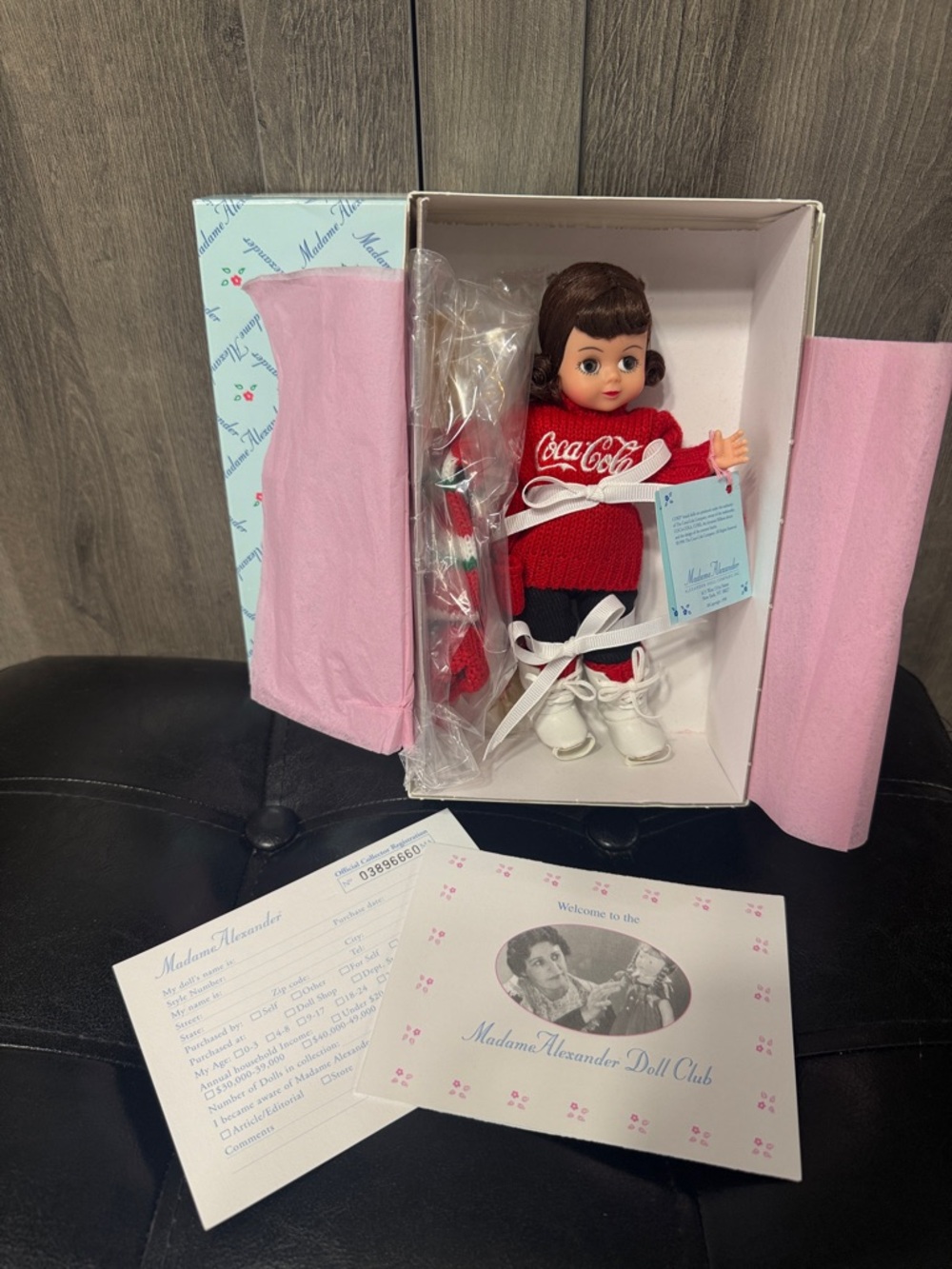 Vintage Madame Alexander Coca Cola Winter Fun Doll In Original Box #17370